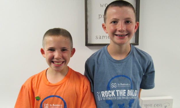 Students Shave Heads for Cancer Research