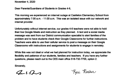 Grades 4-6 Parent Letter Nov. 4
