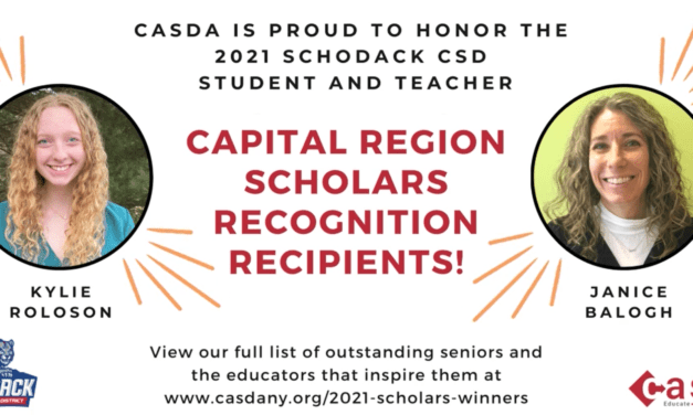 Kylie Roloson, Mrs. Balogh Honored by CASDA