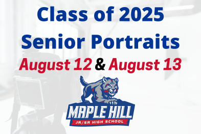 Class of 2025 Senior Portraits on August 12-13