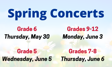 Spring 2024 Concert Schedule