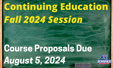 Fall 2024 Continuing Education Course Proposals Due Aug. 5
